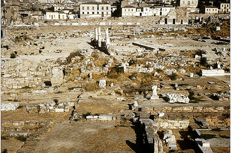 The ancient Agora - birthplace of free discussion